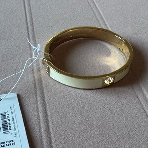 Kate Spade Gold and Cream Bangle Bracelet